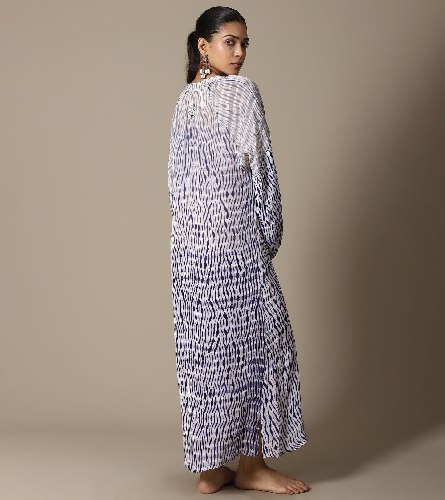 INDIGO SHIBORI DRESS