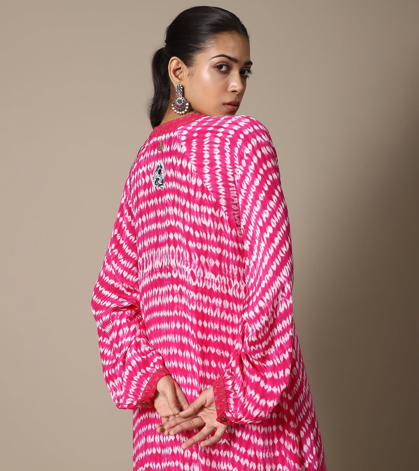 FUSCHIA SHIBORI TUNIC SET