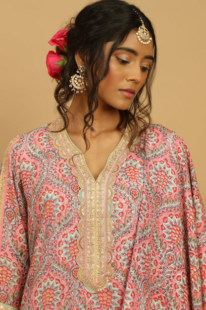 PHOOL JAAL COTTON SILK BLOCK SHARARA SET (3 pcs)