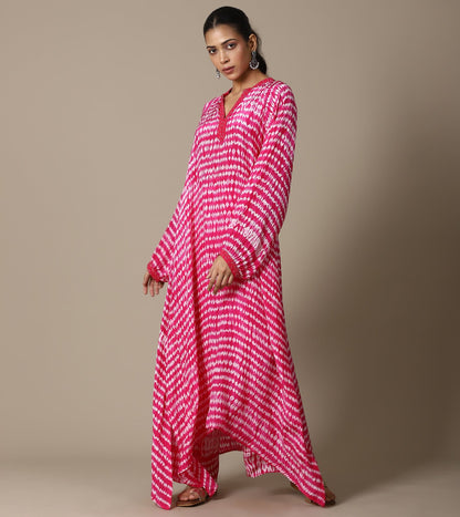 FUSCHIA SHIBORI TUNIC SET