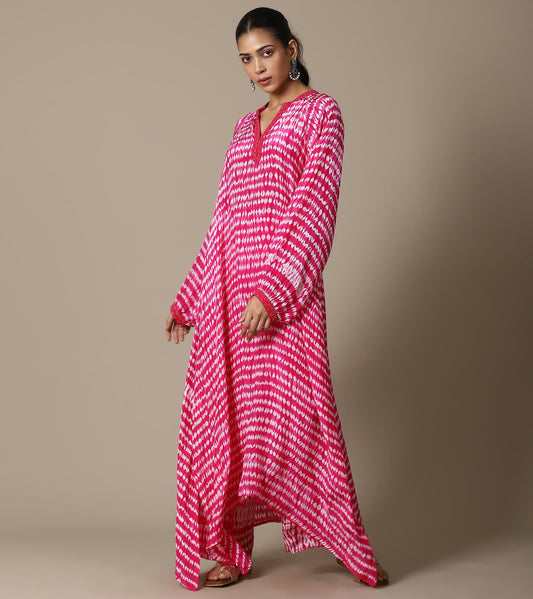 FUSCHIA SHIBORI TUNIC SET
