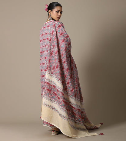 BLOCK BLUSH MARIGOLD KURTA SET