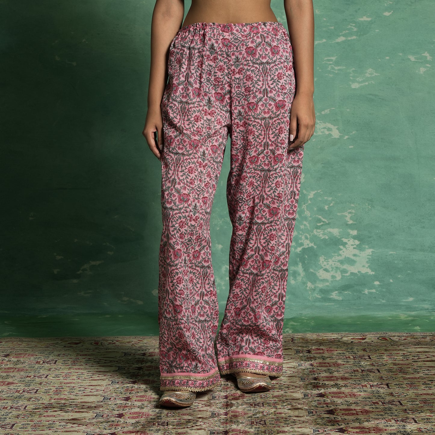 ORGANIC COTTON PINK TULIP KURTA SET