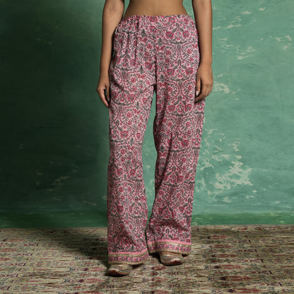 ORGANIC COTTON PINK TULIP KURTA SET