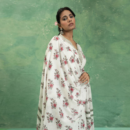 ORGANIC COTTON FUSCHIA PAISLEY BOOTIE KURTA SET (SET OF 3)