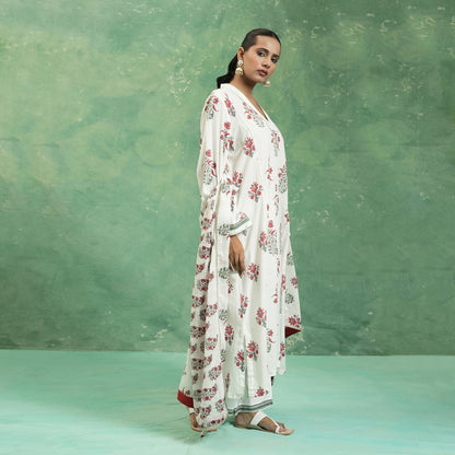 ORGANIC COTTON RED ANAAR KURTA SET (SET OF 3)